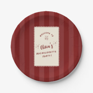 Personalized Bachelorette Party Paper Plates