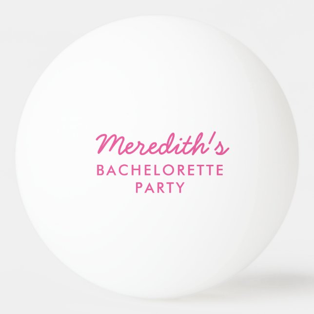 Personalized Bachelorette Party Ping Pong Balls (Front)