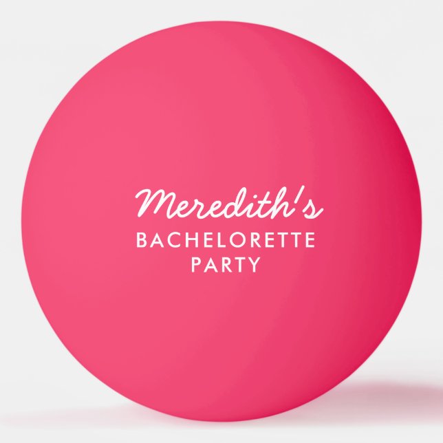 Personalized Bachelorette Party Ping Pong Balls (Front)