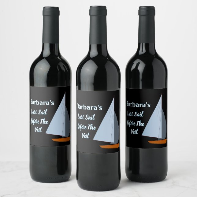 Personalized Bachelorette Party Wine Label (Bottles)