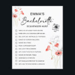 Personalized Bachelorette Scavenger Hunt<br><div class="desc">Make your bachelorette party unforgettable with this Personalized Bachelorette Scavenger Hunt! This editable, funny selfie challenge is perfect for a night of fun, as it includes a mix of hilarious tasks, a photo game, and treasure hunt elements to keep everyone entertained. Ideal for hen parties and bridal showers, this unique...</div>