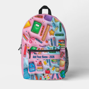 Personalized Back to School 2026 Printed Backpack