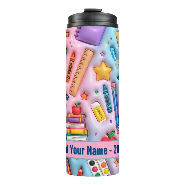 Personalized Back to School 2026 Thermal Tumbler (Front)