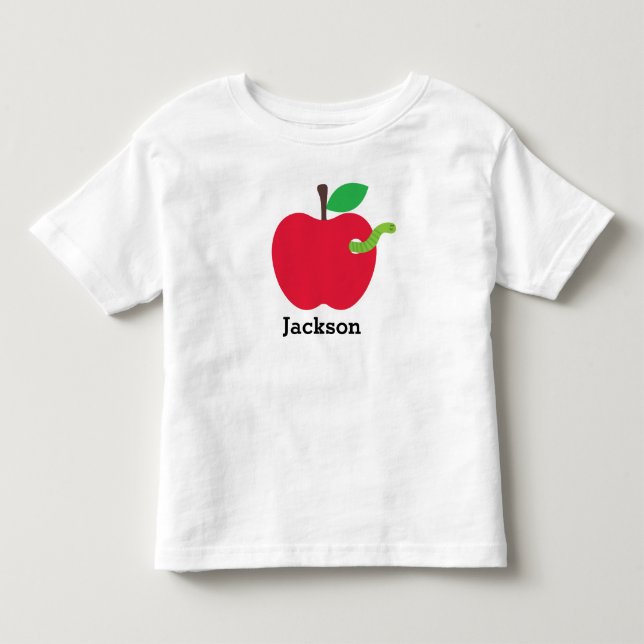 Personalized Back to School Apple Shirt (Front)