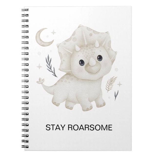 Personalized Back to School Dinosaur Notebook (Front)