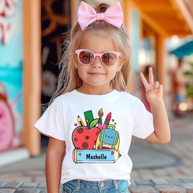 Personalized Back To School First Day Of School T-Shirt (Creator Uploaded)