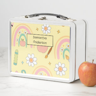 Personalized Back to School for Kids - Metal Lunch Box