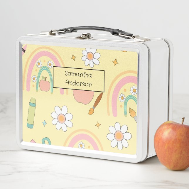 Personalized Back to School for Kids -  Metal Lunch Box (In Situ)