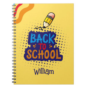 Personalized "Back To School" Fun Doodle Notebook