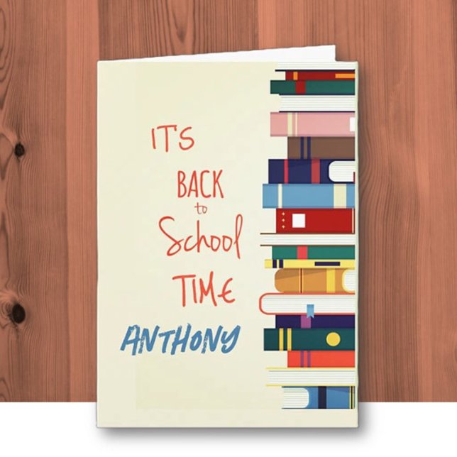 Personalized Back to School Greeting Card (Creator Uploaded)