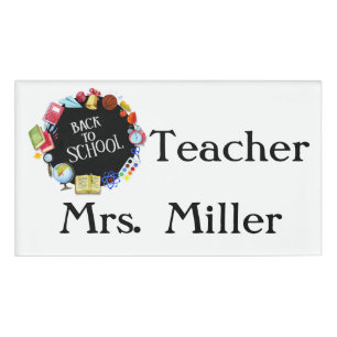 Personalized Back To School Name Tag