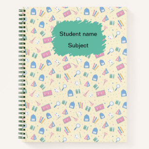 Personalized Back to School Notebook Custom Name