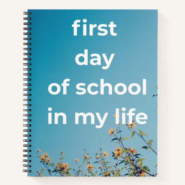 Personalized Back to School Notebook – Cute Custom (Front)