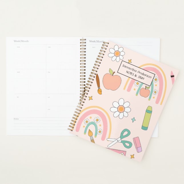 Personalized Back to School Planner for Kids  (Display)
