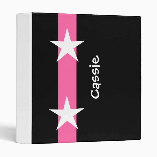 Personalized Back to School Star Binder (Front/Spine)