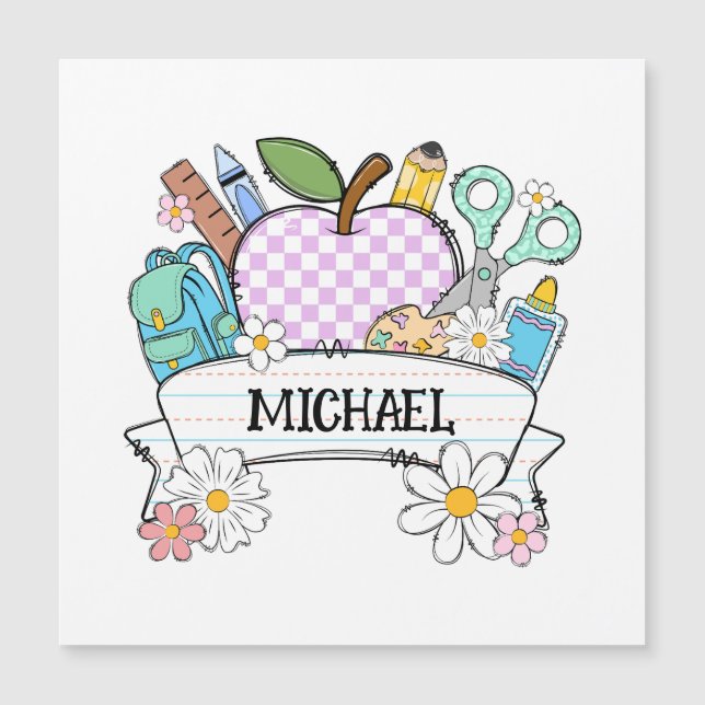 Personalized Back-to-School Supplies with Apple 2 (Front)