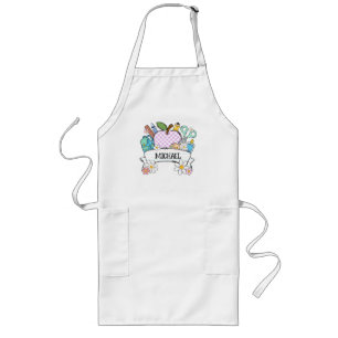 Personalized Back-to-School Supplies with Apple 2 Long Apron