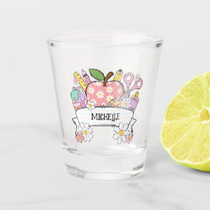 Personalized Back-to-School Supplies with Apple Shot Glass