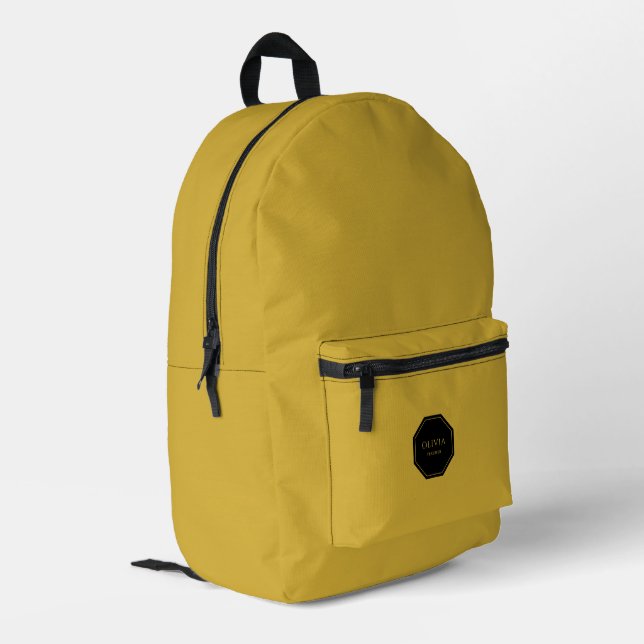 Personalized Backpack with Name and Title (Back Corner Left)
