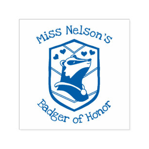 Personalized "Badger of Honor" Stamp 