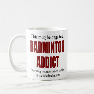 Personalized Badminton Gift Coffee Mug