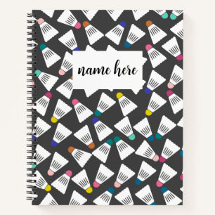 Personalized Badminton Notebook