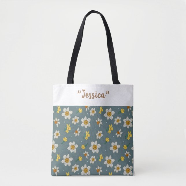 "Personalized Bag: Juicy Narcissus" Tote Bag (Front)
