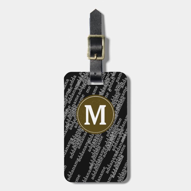 personalized baggage modern luggage tag (Front Vertical)