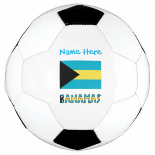 Personalized Bahamas Flag Patriotic Soccer Design Ball