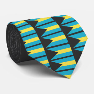 Personalized BAHAMIAN FLAG Monogram Neck Tie