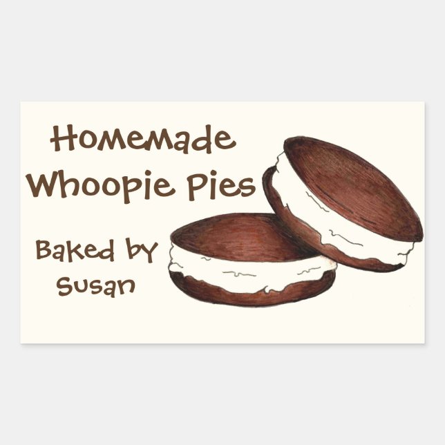 Personalized Baked By Whoopie Pie Baking PA Dutch Sticker (Front)
