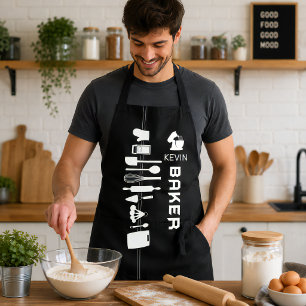 Personalized Baker Apron With Custom Name