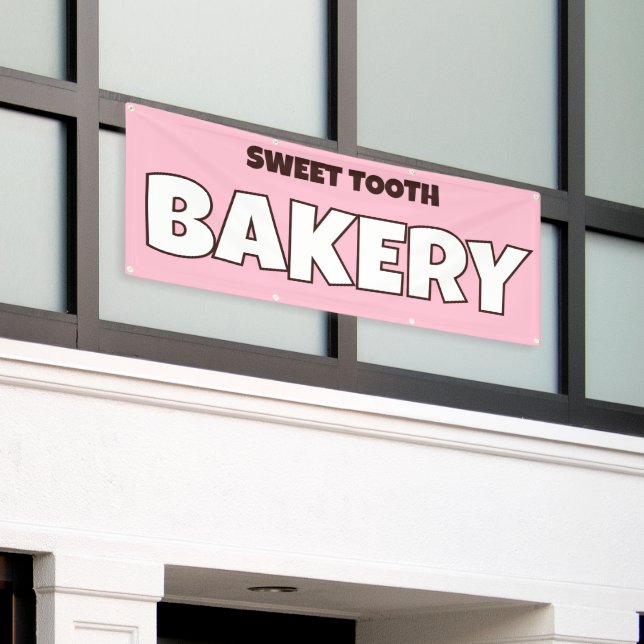 Personalized Bakery Banner (Outside Building)