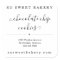 Personalized Bakery Food Sticker