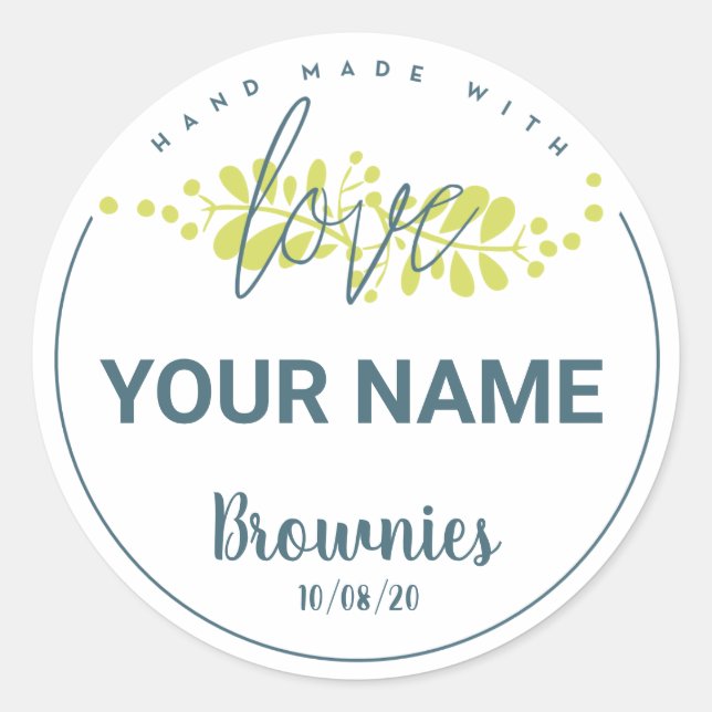 Personalized Bakery Label + Your Name (Front)