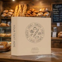 Personalized Bakery Logo Recipe & Records Binder