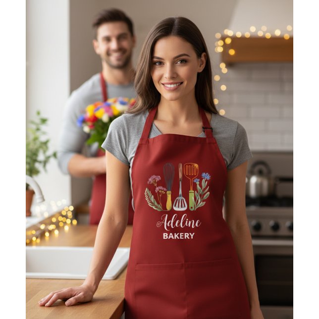 Personalized Baking Apron for Women & Men (Personalized Baking Apron for Women & Men
Custom Printed Apron)