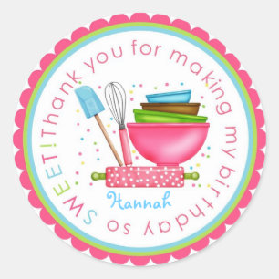 Personalized Baking Cooking Kitchen Stickers