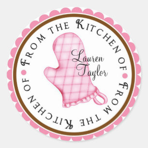 Personalized Baking Cooking Kitchen Stickers