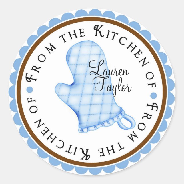 Personalized Baking Cooking Kitchen Stickers (Front)