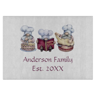 Personalized Baking Gnomes Gift for Couple  Cutting Board