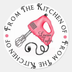 Personalized Baking Hand Mixer Kitchen Stickers