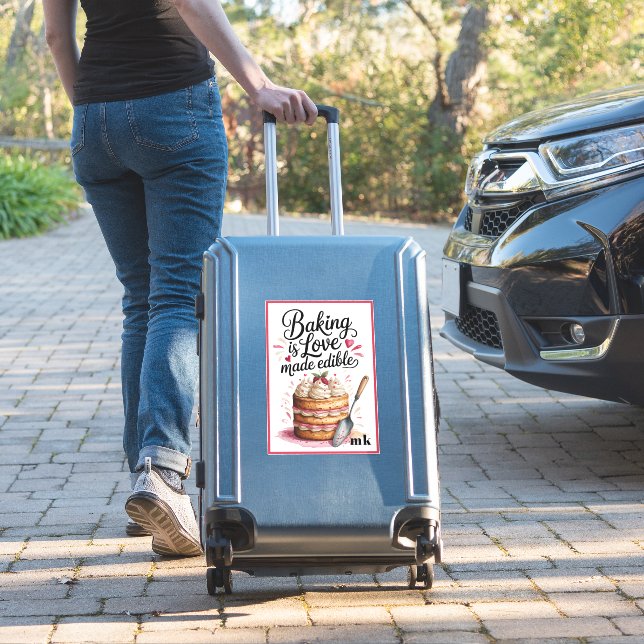 Personalized Baking is love made edible (Suitcase Insitu)