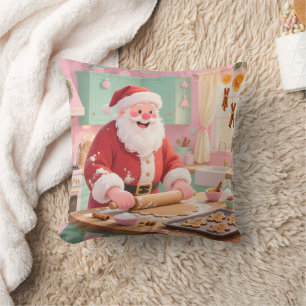 Personalized" Baking Spirits Bright" Christmas Throw Pillow
