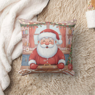 Personalized" Baking Spirits Bright" Christmas Throw Pillow