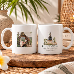 Personalized Bali Honeymoon Photo Keepsake Coffee Mug
