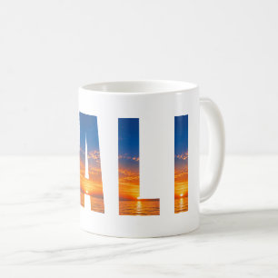 Personalized BALI Photo Letter Design Coffee Mug