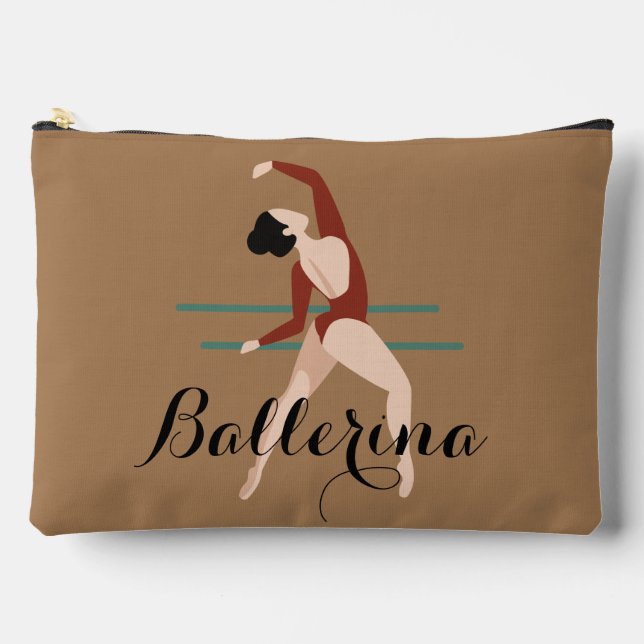 Personalized Ballerina  Accessory Pouch (Front)