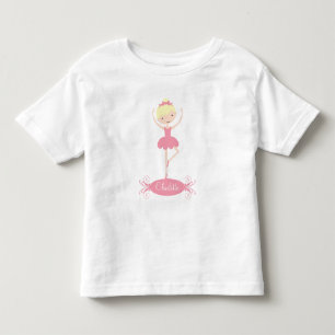 Personalized Ballerina Girls T-Shirt