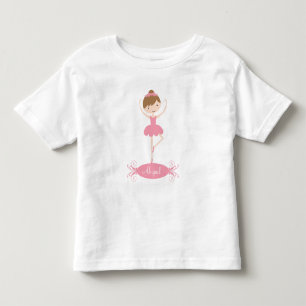 Personalized Ballerina Girls T-Shirt